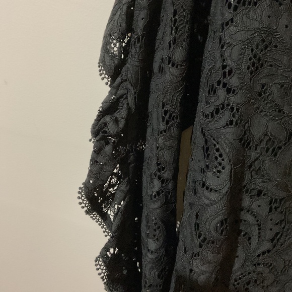 Black Lace Party Ready Express Blouse - Picture 3 of 4